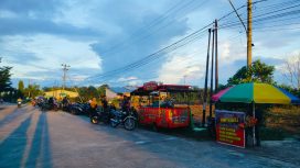 Pemandangan Sore Hari di Jalan Angkasa Pura 2