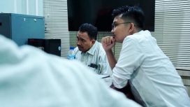 Keterangan: Sopian Lubis (Kanan), Prof. JM Muslimin, MA., PhD (Kiri) dalam FGD tentang Democracy, Human Rights, and Southeast Asia: From Education, Economy, Law and Political Impact