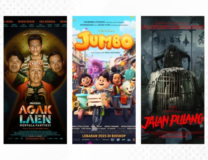 
Deretan Film Indonesia Merajai Bioskop Sepanjang 2025, “Jumbo” Jadi Film Terlaris Tahun 2025