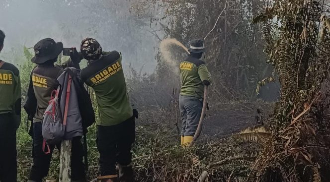
					KARHUTLA DI KUBU RAYA MASIH BERLANGSUNG, PETUGAS TERKENDALA SUMBER AIR