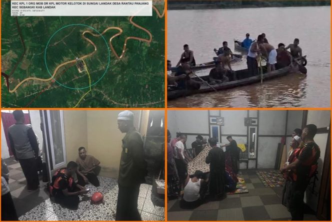 
					Tim SAR Gabungan Temukan Korban Tenggelam di Sungai Landak