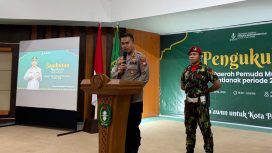 Hadiri Pelantikan PDPM, Kapolresta Pontianak Soroti Peran Pemuda dalam Stabilitas Daerah