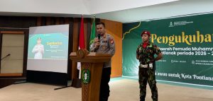 Hadiri Pelantikan PDPM, Kapolresta Pontianak Soroti Peran Pemuda dalam Stabilitas Daerah