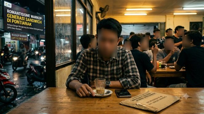 
Ramai di Warkop, Sepi di Rekening: Potret Sandwich Generation di Pontianak
