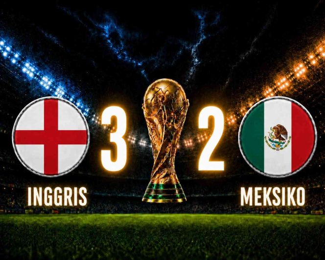 
Inggris Singkirkan Tuan Rumah Meksiko 3-2, Bermain dengan 10 Pemain dan Lolos ke Perempat Final Piala Dunia 2026