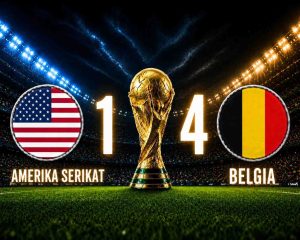 Amerika Serikat Gagal ke Perempat Final, Belgia Menang Telak 4-1 di Piala Dunia 2026