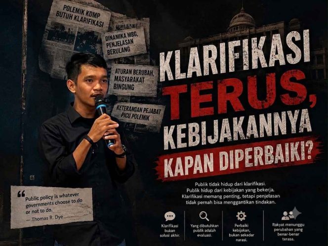 
Klarifikasi Terus, Kebijakannya Kapan Diperbaiki?
