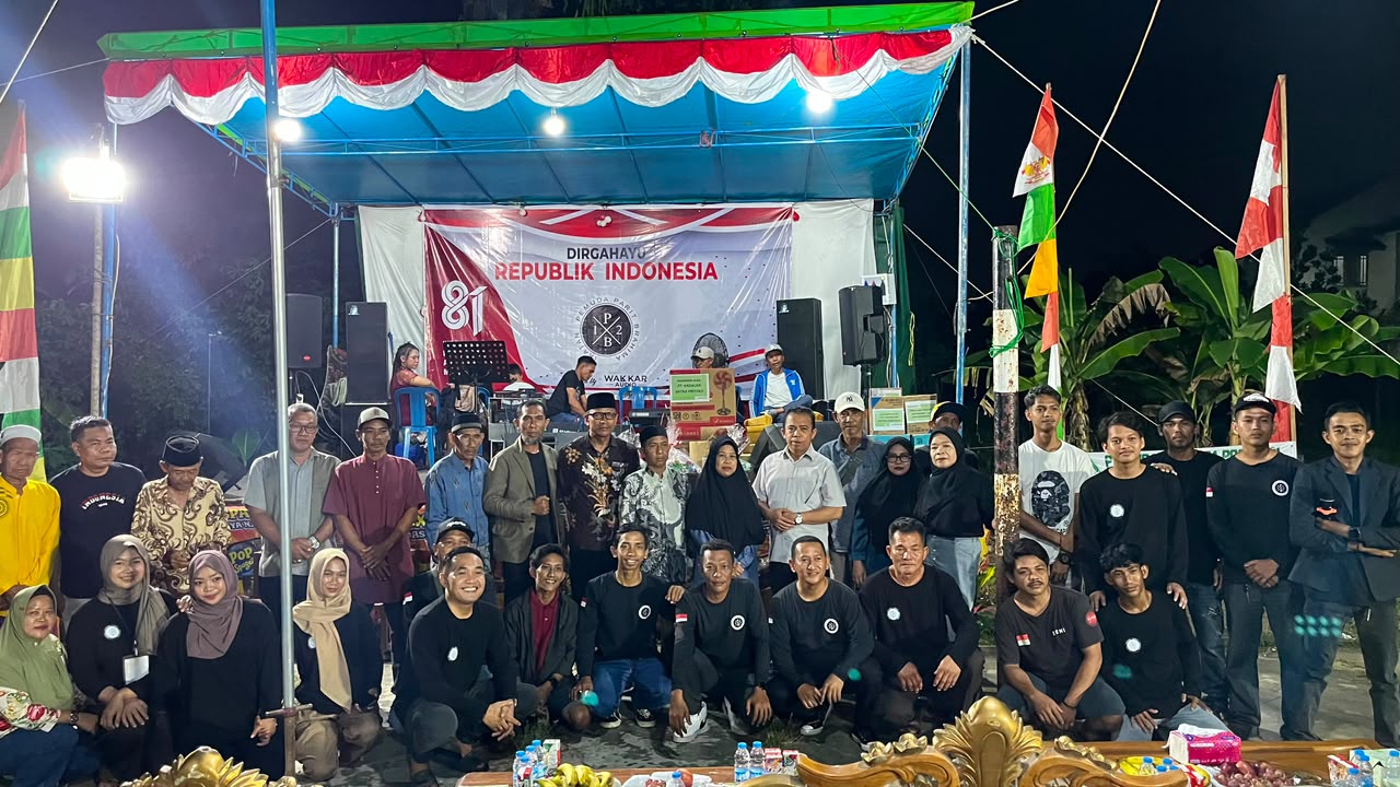 Ikatan Pemuda Parit Brahima (IP2B) menggelar kegiatan Semarak Dirgahayu Republik Indonesia ke-81 di Parit Brahima, Desa Wajok Hulu, Kecamatan Jongkat, Kabupaten Mempawah.