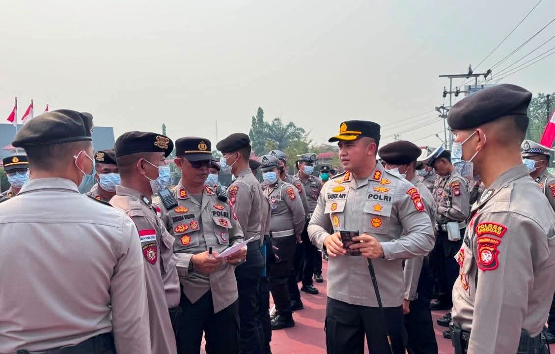 Polres Sanggau Perkuat Kesiapan Personel Hadapi Karhutla