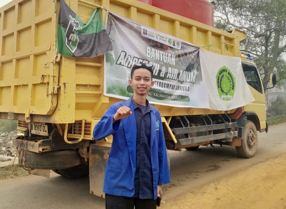 Ketua BEM STAI Al-Haudl Ketapang, Agus Haryandi, menyoroti krisis air bersih di tengah kemarau panjang, Sabtu (26/9/2026).