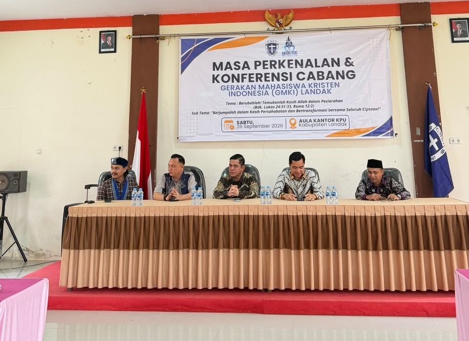 Foto kegiatan Masa Perkenalan dan Konferensi Cabang GMKI Landak, Sabtu (26/9/2026).