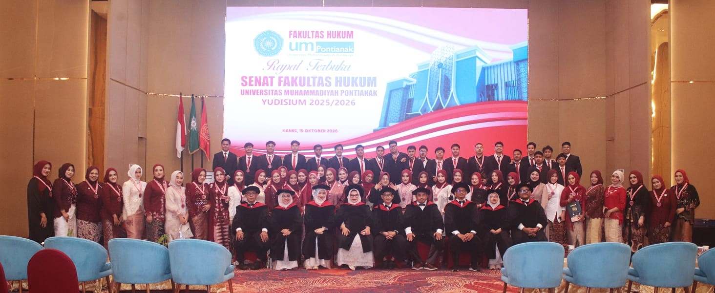 72 Mahasiswa Hukum UM Pontianak Yudisium, Tiga Lulusan Raih IPK Tertinggi